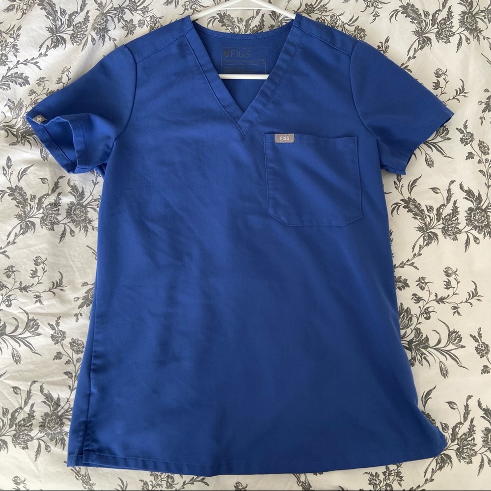 FIGS Catarina Top XXS in Denim